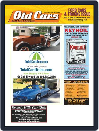 Old Cars Weekly November 29th, 2018 Digital Back Issue Cover