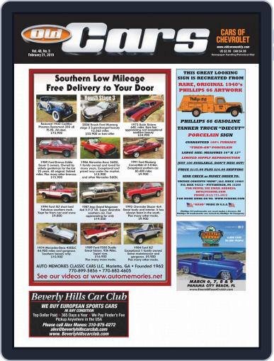 Old Cars Weekly February 21st, 2019 Digital Back Issue Cover