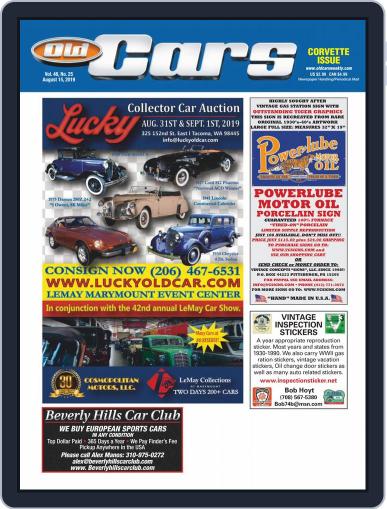 Old Cars Weekly August 15th, 2019 Digital Back Issue Cover