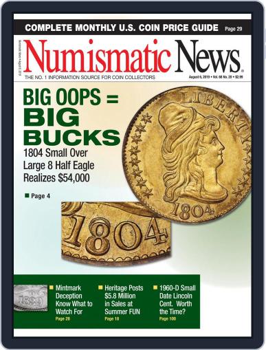 Numismatic News August 6th, 2019 Digital Back Issue Cover