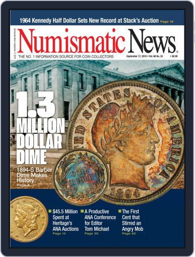 Numismatic News September 17th, 2019 Digital Back Issue Cover