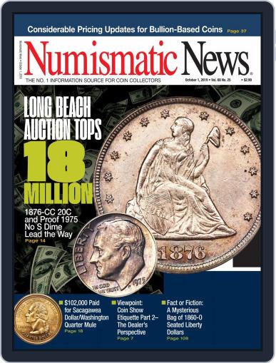 Numismatic News October 1st, 2019 Digital Back Issue Cover