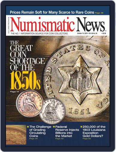 Numismatic News October 15th, 2019 Digital Back Issue Cover
