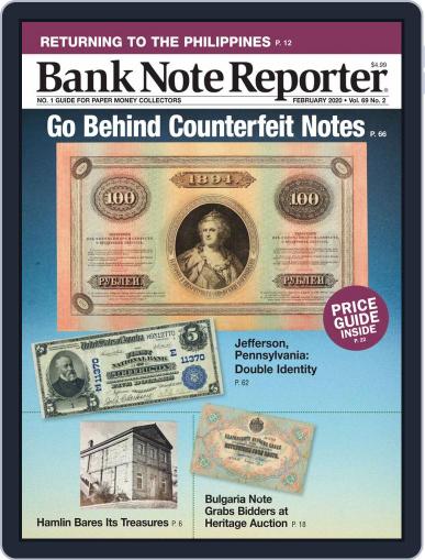 Banknote Reporter February 1st, 2020 Digital Back Issue Cover