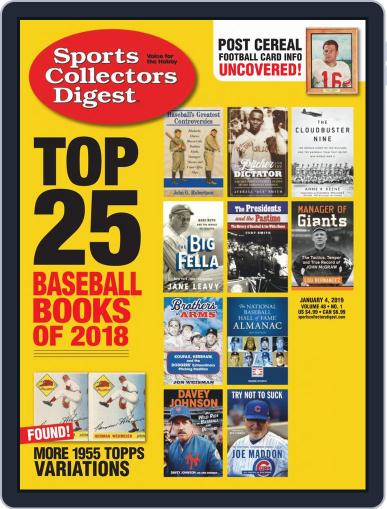 Sports Collectors Digest January 4th, 2019 Digital Back Issue Cover