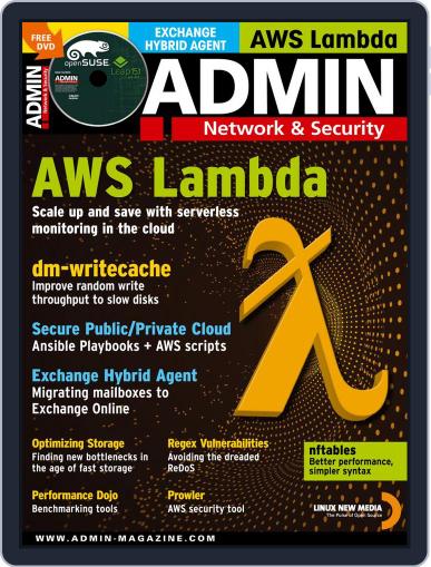 ADMIN Network & Security January 1st, 2020 Digital Back Issue Cover
