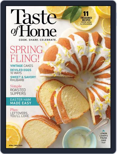 Taste of Home April 1st, 2020 Digital Back Issue Cover