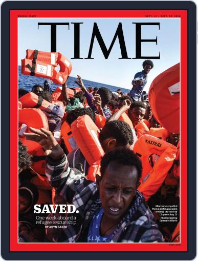 Time Magazine International Edition September 12th, 2016 Digital Back Issue Cover