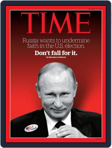 Time Magazine International Edition October 10th, 2016 Digital Back Issue Cover