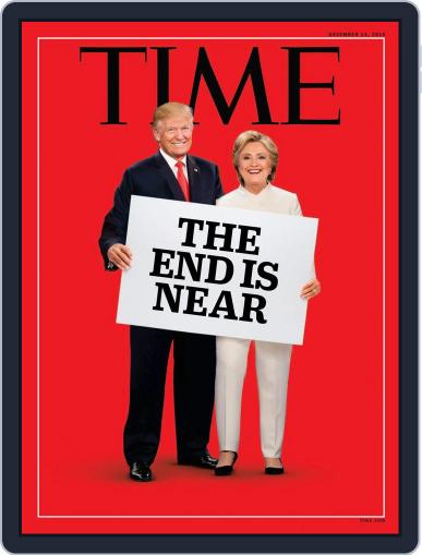 Time Magazine International Edition November 14th, 2016 Digital Back Issue Cover
