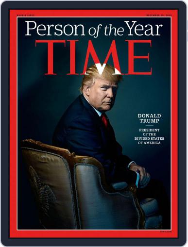 Time Magazine International Edition December 19th, 2016 Digital Back Issue Cover