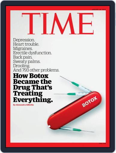 Time Magazine International Edition January 16th, 2017 Digital Back Issue Cover