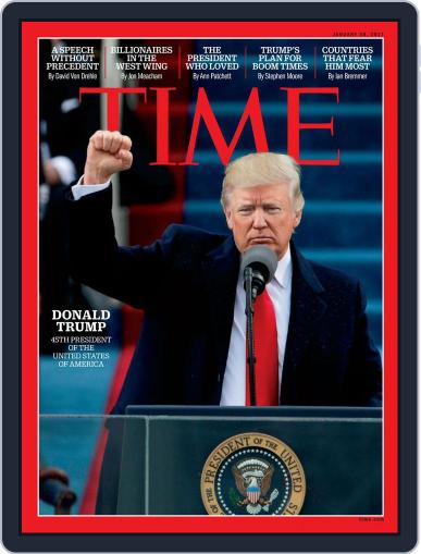 Time Magazine International Edition January 30th, 2017 Digital Back Issue Cover
