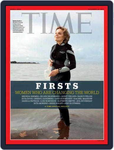 Time Magazine International Edition September 18th, 2017 Digital Back Issue Cover