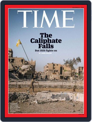 Time Magazine International Edition November 6th, 2017 Digital Back Issue Cover