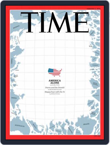 Time Magazine International Edition February 5th, 2018 Digital Back Issue Cover
