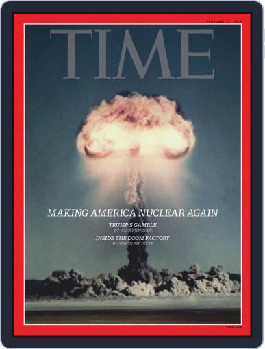 Time Magazine International Edition February 12th, 2018 Digital Back Issue Cover