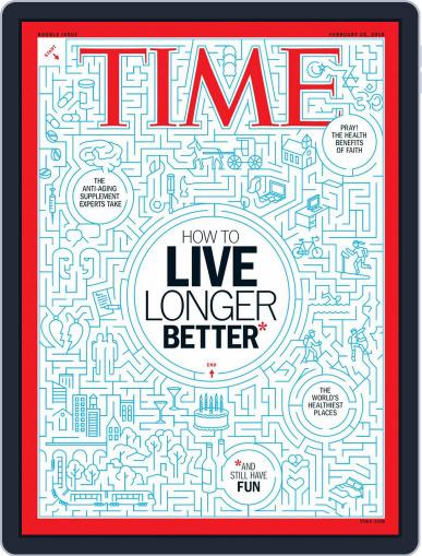 Time Magazine International Edition February 26th, 2018 Digital Back Issue Cover