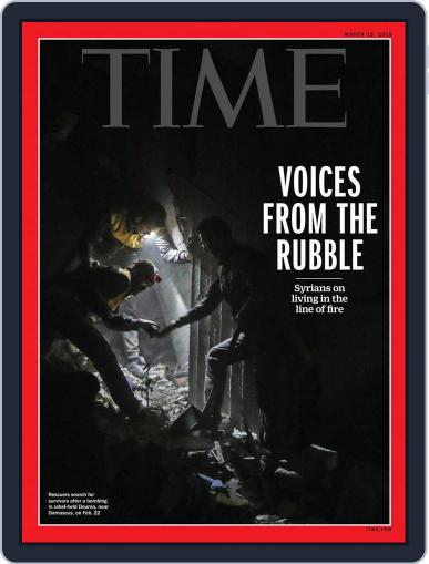 Time Magazine International Edition March 12th, 2018 Digital Back Issue Cover
