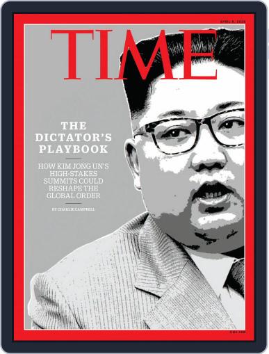 Time Magazine International Edition April 9th, 2018 Digital Back Issue Cover