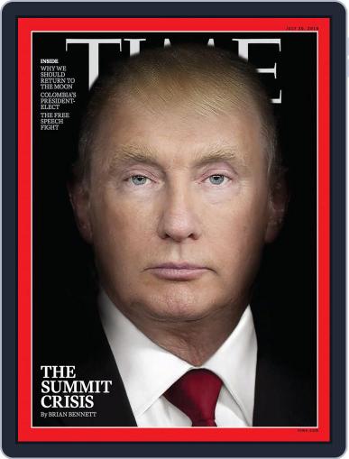 Time Magazine International Edition July 30th, 2018 Digital Back Issue Cover