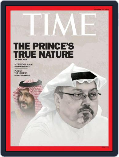 Time Magazine International Edition October 29th, 2018 Digital Back Issue Cover