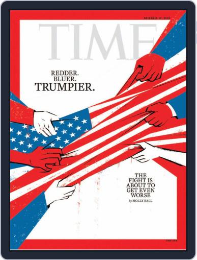 Time Magazine International Edition November 19th, 2018 Digital Back Issue Cover
