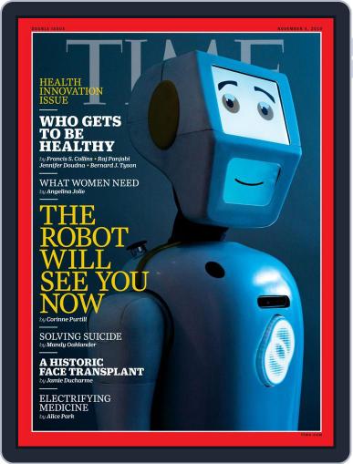 Time Magazine International Edition November 4th, 2019 Digital Back Issue Cover