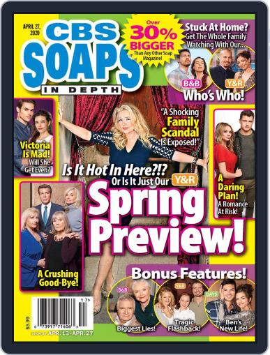 CBS Soaps In Depth April 27th, 2020 Digital Back Issue Cover