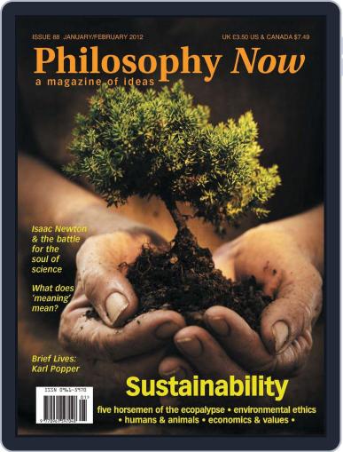 Philosophy Now January 17th, 2012 Digital Back Issue Cover