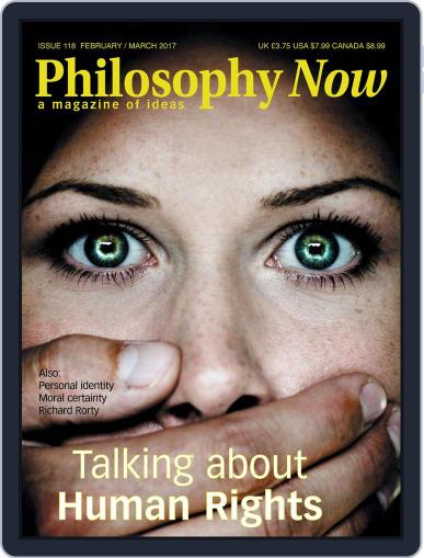 Philosophy Now February 1st, 2017 Digital Back Issue Cover