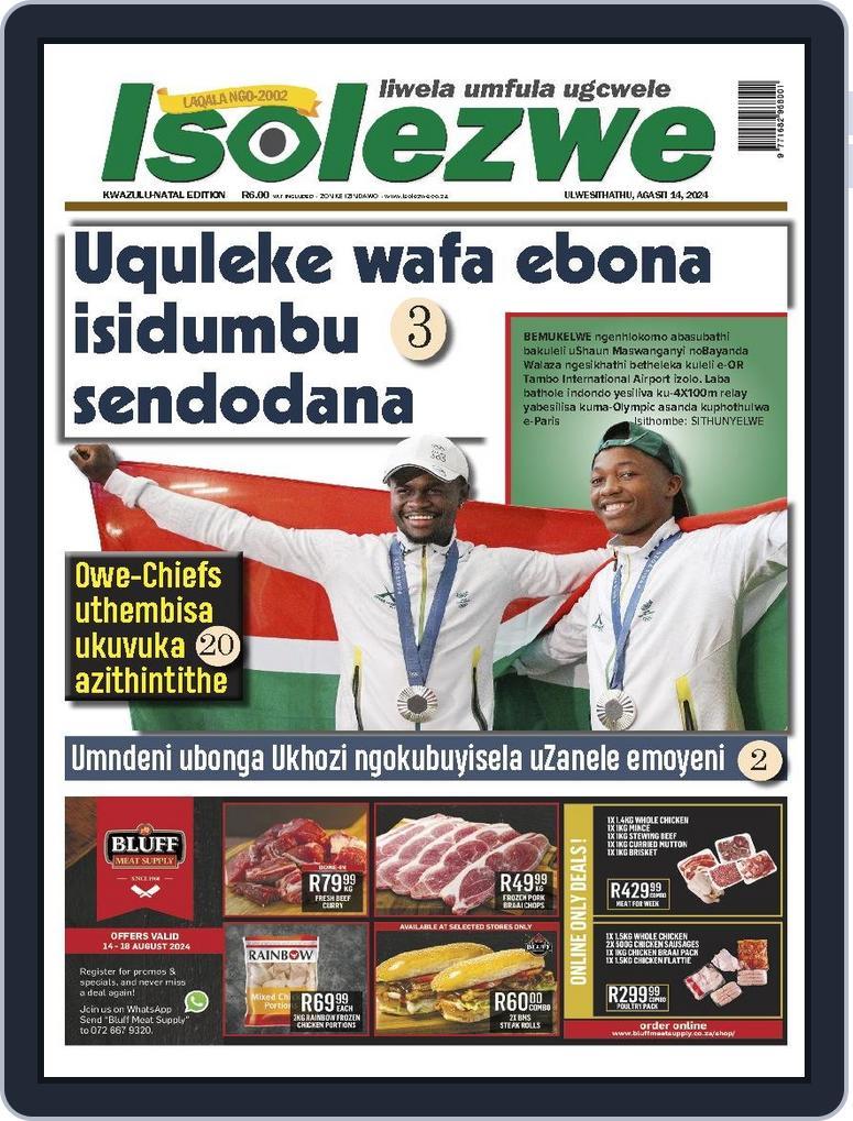 Isolezwe August 14th, 2024 Digital Back Issue Cover