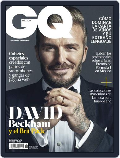 GQ Mexico November 1st, 2015 Digital Back Issue Cover