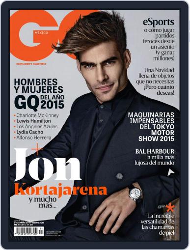 GQ Mexico December 1st, 2015 Digital Back Issue Cover