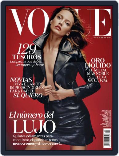 Vogue Latin America November 1st, 2015 Digital Back Issue Cover