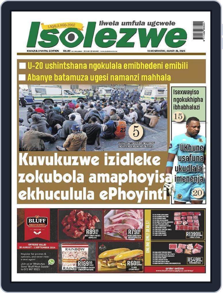 Isolezwe August 28th, 2024 Digital Back Issue Cover