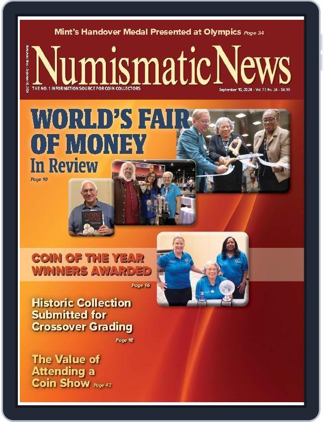 Numismatic News (Digital) Subscription                    September 10th, 2024 Issue