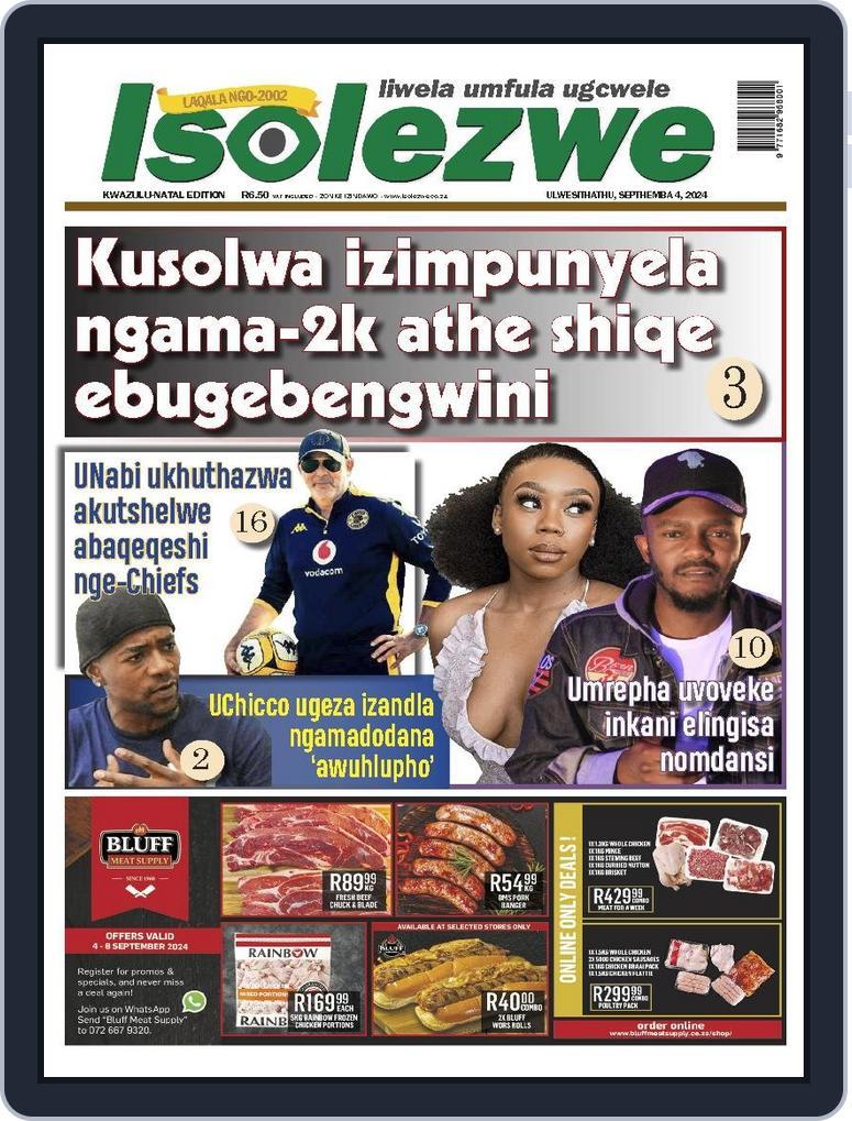 Isolezwe September 4th, 2024 Digital Back Issue Cover