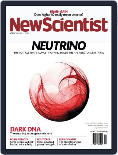 New Scientist September 7th, 2012 Digital Back Issue Cover