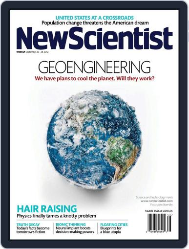New Scientist September 21st, 2012 Digital Back Issue Cover