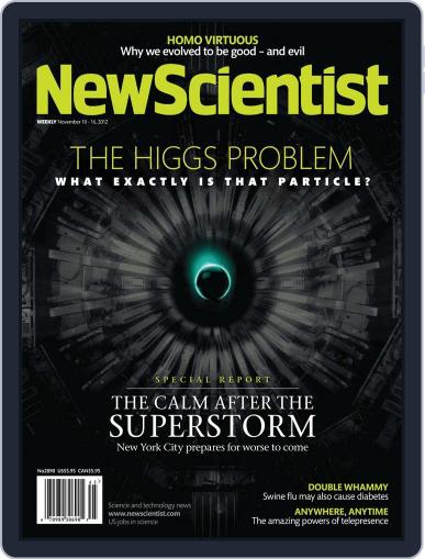 New Scientist November 8th, 2012 Digital Back Issue Cover