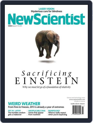 New Scientist January 18th, 2013 Digital Back Issue Cover