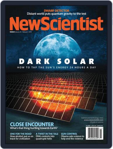 New Scientist January 25th, 2013 Digital Back Issue Cover