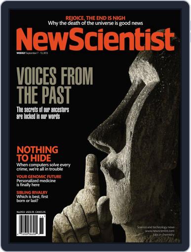 New Scientist September 6th, 2013 Digital Back Issue Cover