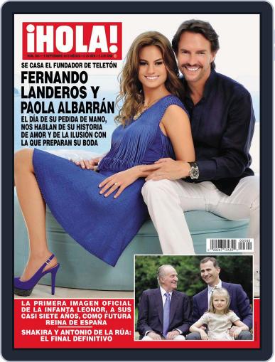 Hola! Mexico September 12th, 2012 Digital Back Issue Cover