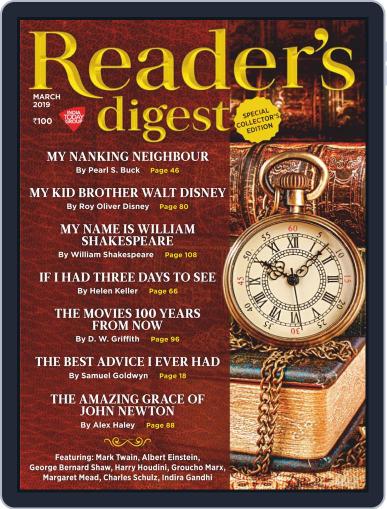Reader's Digest India March 1st, 2019 Digital Back Issue Cover