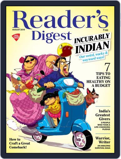 Reader's Digest India August 1st, 2019 Digital Back Issue Cover