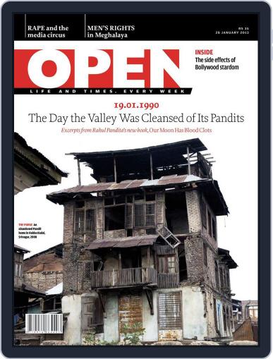 Open India January 18th, 2013 Digital Back Issue Cover