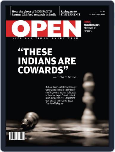 Open India September 19th, 2013 Digital Back Issue Cover