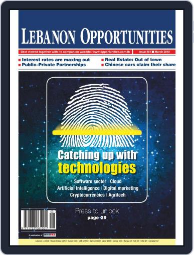 Lebanon Opportunities March 1st, 2019 Digital Back Issue Cover